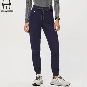 Navy High-Waisted Joggers